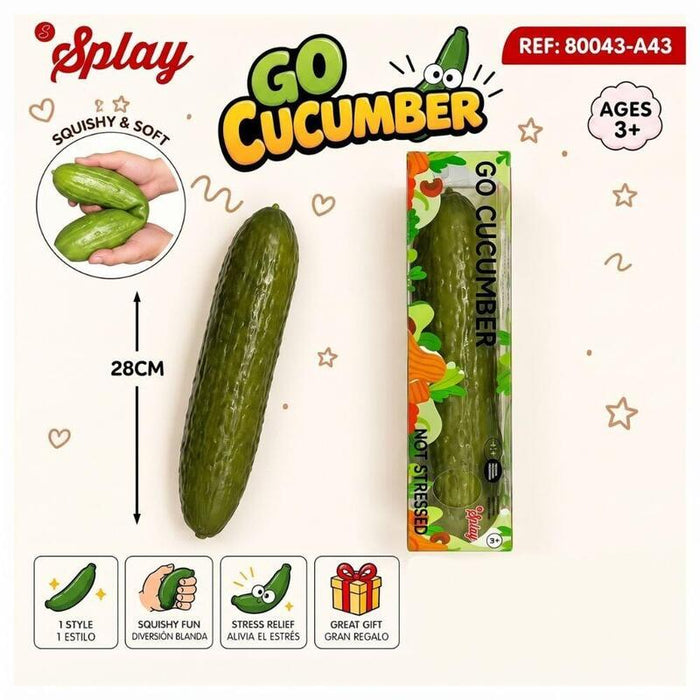 Pack De 12 Unidades - Juguete Antiestres Squishy Pepino 28cm