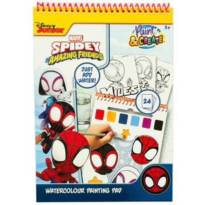 Pack De 12 Unidades - Libro Acuarelas Spiderman Marvel