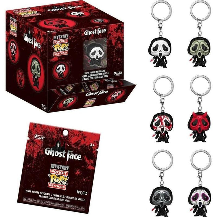 Pack De 12 Unidades - Llavero Pocket Pop Mystery Ghost Face Surtido