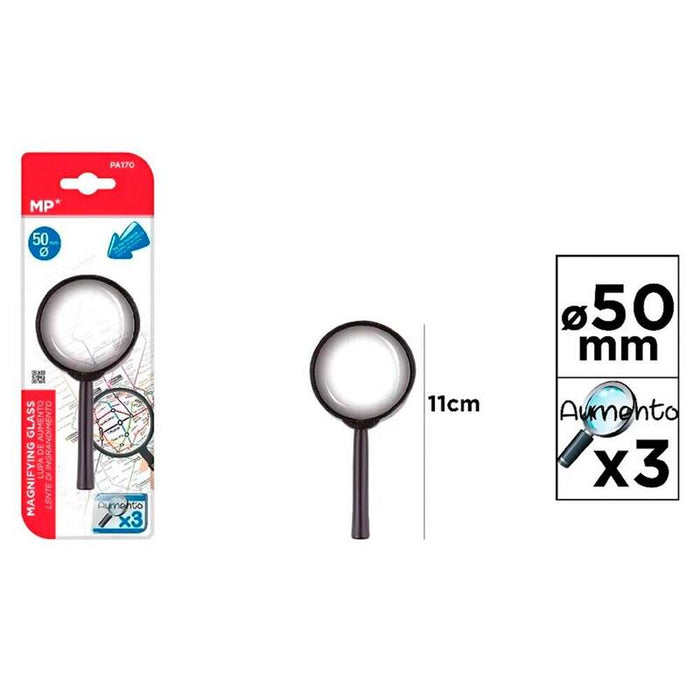 Pack De 12 Unidades - Lupa De 3 Aumentos Ø50 X 110 Mm, Blister