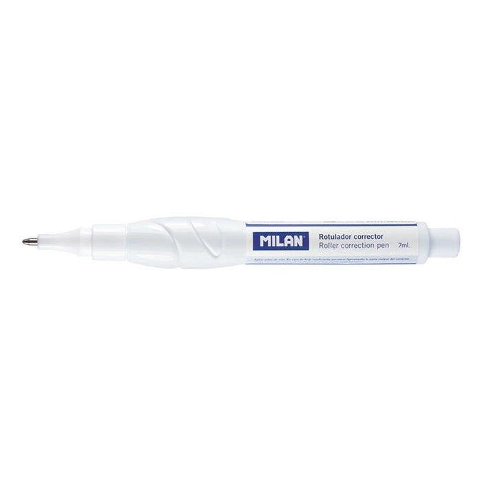 Pack De 12 Unidades Milan Boligrafo Corrector - Punta Metalica - Capacidad 7ml