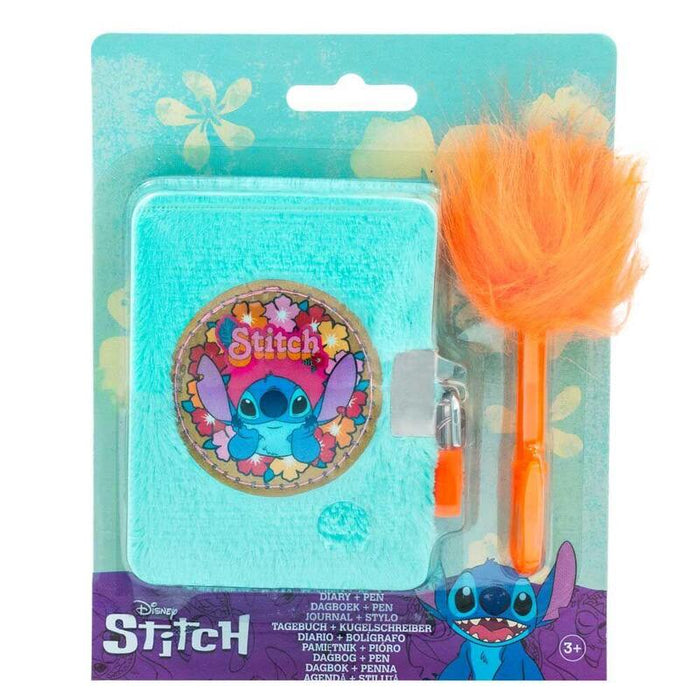 Pack De 12 Unidades - Mini Diario + Boligrafo Stitch Disney