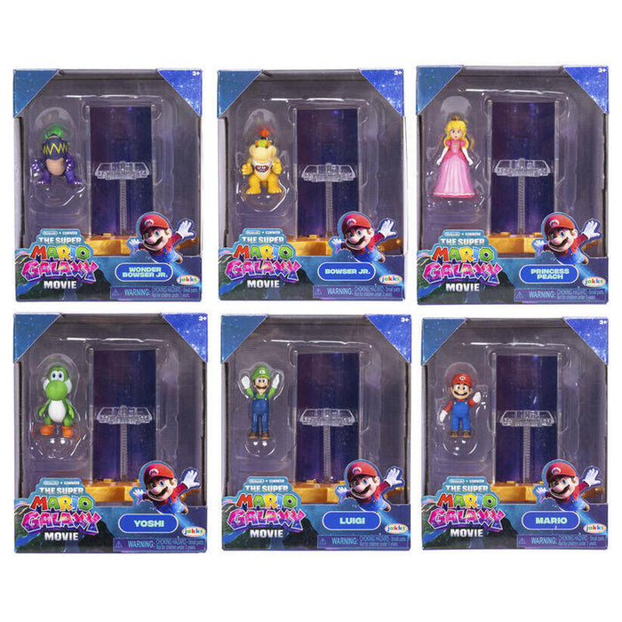 Pack De 12 Unidades - Mini Figura Super Mario Galaxy Movie Super Mario Bros Surtido