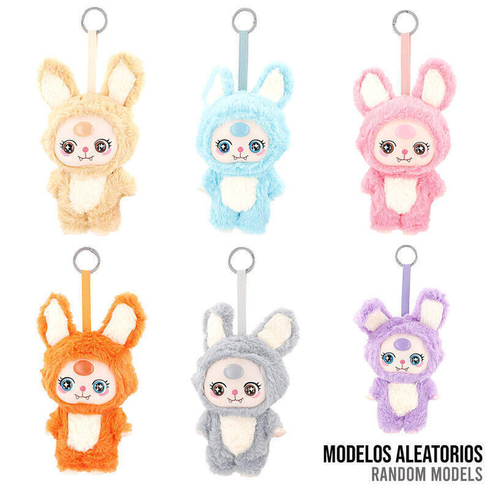 Pack De 12 Unidades - Muñeco Llavero Peluche Kawaii Bunny Suit Baozao 20cm Surtido