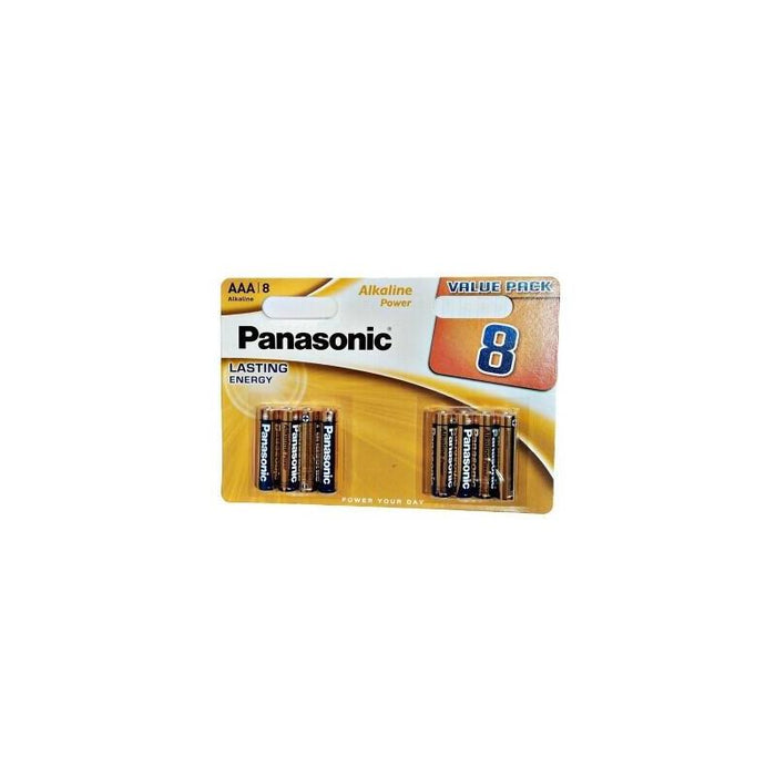 Pack De 12 Unidades Panasonic Bronze Pila Alcalina Aaa Lr03 Blister*8 12 Uds