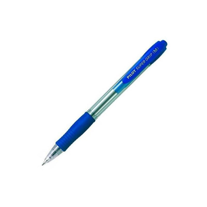 Pack De 12 Unidades Pilot Bolígrafo Supergrip M Azul Cuerpo Azul