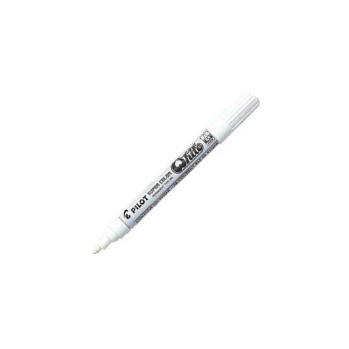 Pack De 12 Unidades Pilot Marcador Permanente Desechable Blanco Medio