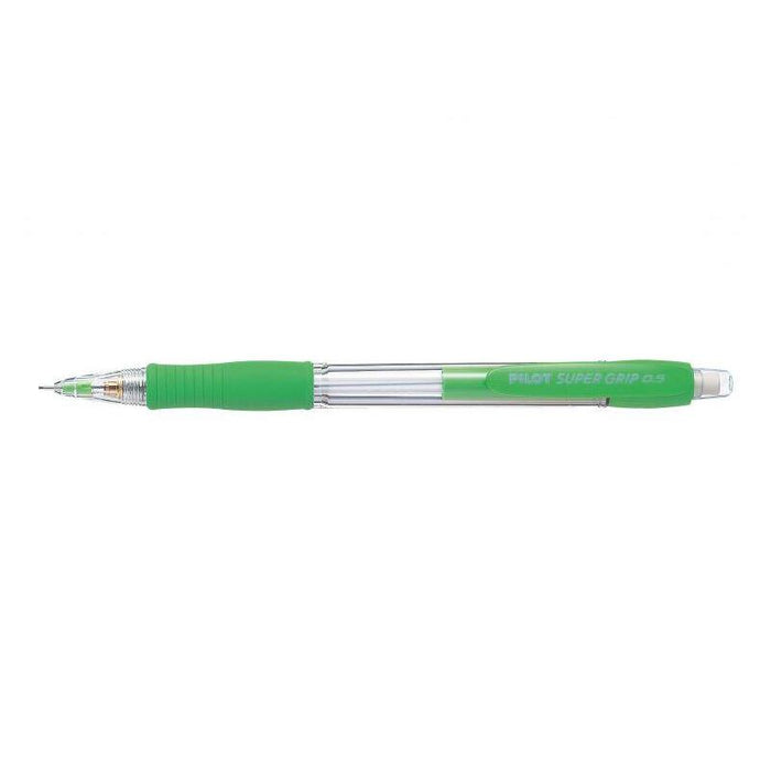 Pack De 12 Unidades Pilot Portaminas Supergrip H185 - Trazo 0.5mm - Mina Hb - Cuerpo Verde Claro