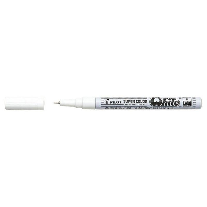Pack De 12 Unidades Pilot Super Color Rotulador Permanente Fino - Punta De 1mm De Poliacetal - Tinta Muy Densa Y Opaca