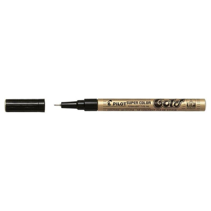 Pack De 12 Unidades Pilot Super Color Rotulador Permanente Fino - Punta De 1mm De Poliacetal - Tinta Muy Densa Y Opaca