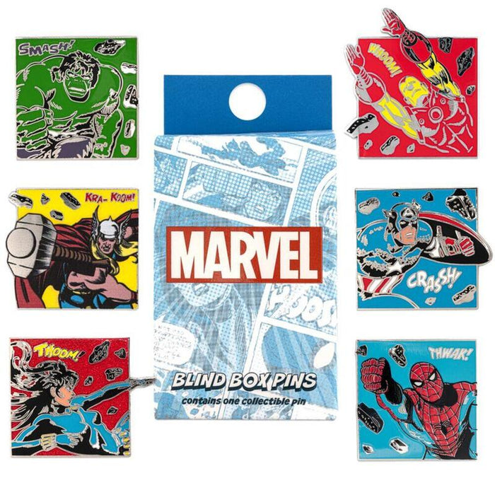 Pack De 12 Unidades - Pins Marvel Classic Avengers Blind Box Enamel 12 Loungefly