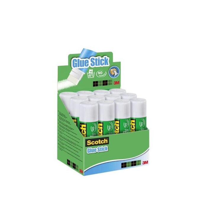 Pack De 12 Unidades Scotch Barra De Pegamento Adhesivo Solido De 40gr - Transparente
