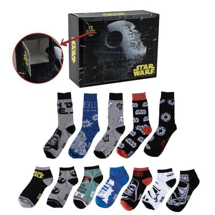 Pack De 12 Unidades - Set 12 Pares Calcetines Star Wars Adulto