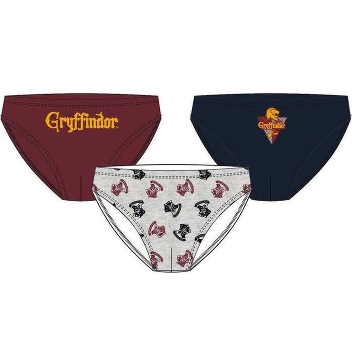 Pack De 12 Unidades - Set 3 Calzoncillos Slip Harry Potter Infantil Surtido