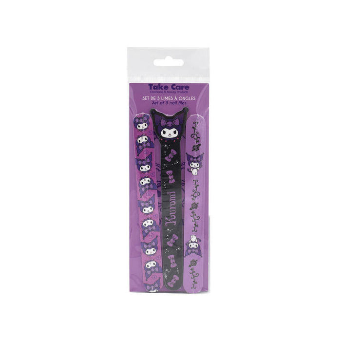 Pack De 12 Unidades - Set 3 Limas De Uñas Kuromi Hello Kitty