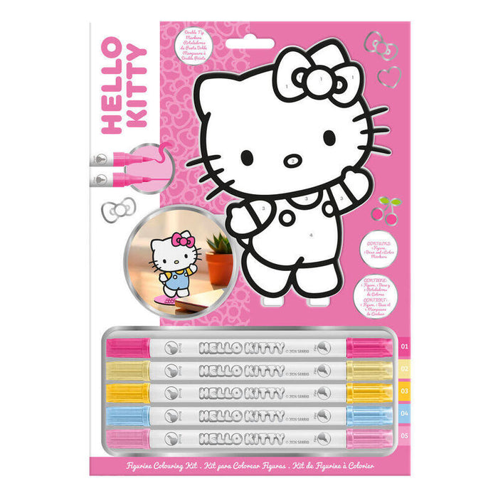 Pack De 12 Unidades - Set Colorear Hello Kitty And Friends