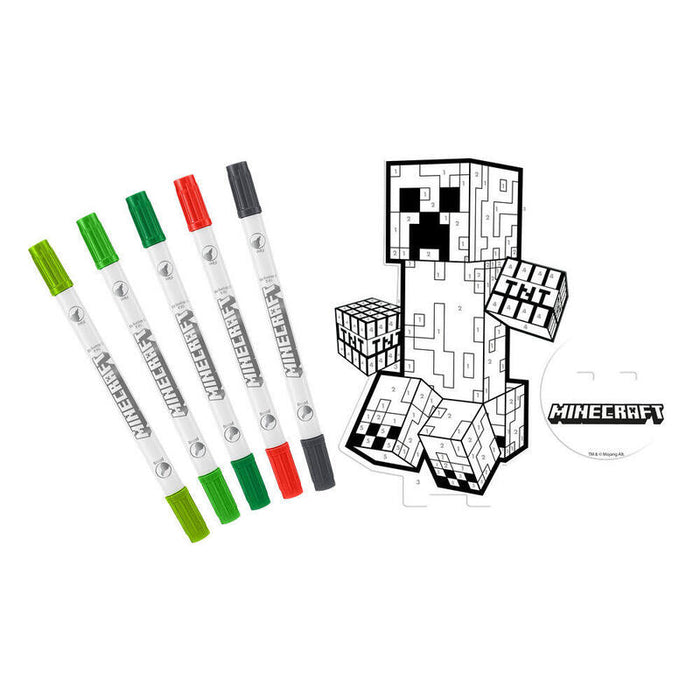 Pack De 12 Unidades - Set Colorear Minecraft