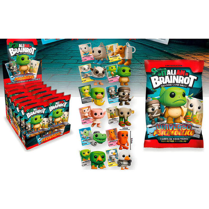 Pack De 12 Unidades - Sobre Sorpresa Llavero Figura 3d Italian Brainrot Surtido