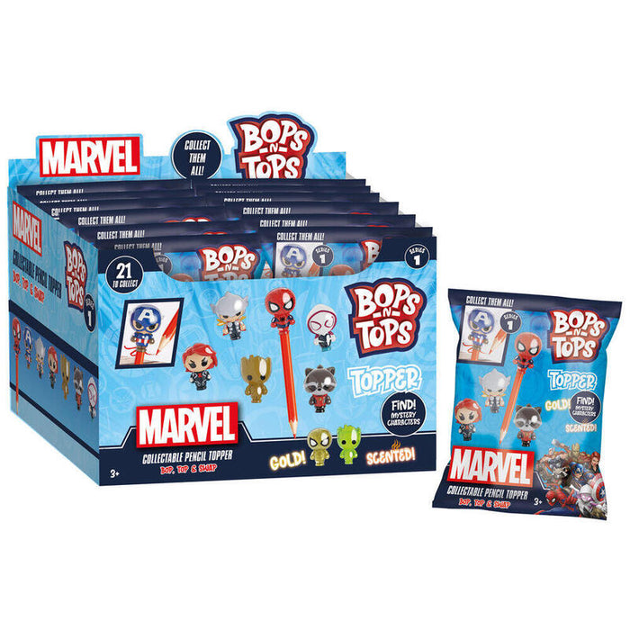 Pack De 12 Unidades - Sobre Sorpresa Toppers 3d Marvel