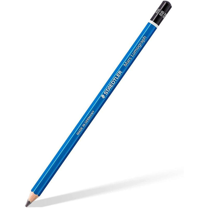 Pack De 12 Unidades Staedtler Mars Lumograph 100 Lapiz De Grafito Hexagonal - Mina 8b - Resistencia A La Rotura - Madera De Bosques Sostenibles