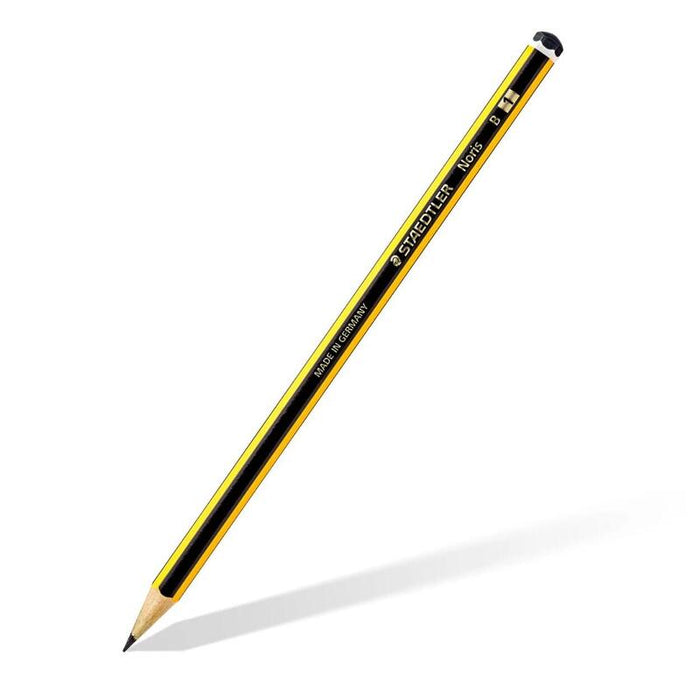 Pack De 12 Unidades Staedtler Noris 120-1 Lapiz De Grafito Hexagonal - Mina B - Resistencia A La Rotura - Madera De Bosques Sostenibles