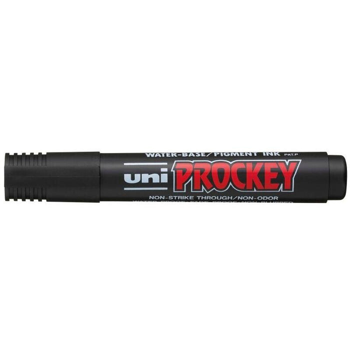 Pack De 12 Unidades Uni-Ball Pm-122 Marcador De Tinta Pigmentada - Punta De Bala 1.2-1.8mm - Ideal Para Pizarras De