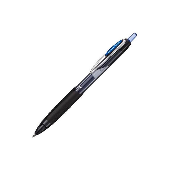 Pack De 12 Unidades Uniball Bolígrafo Roller Signo Umn-207e Retráctil 0.7 Tinta De Gel Azul