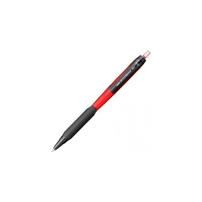 Pack De 12 Unidades Uniball Rollerball Jetstream 101  Sxn-101 Retráctil Rojo