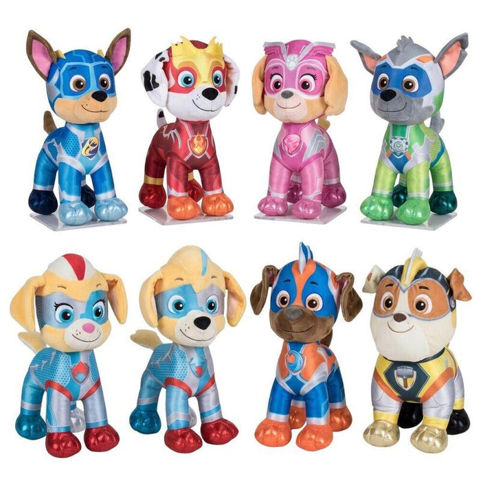 Pack De 14 Unidades - Peluche Super Paws Patrulla Canina Paw Patrol 27cm Surtido