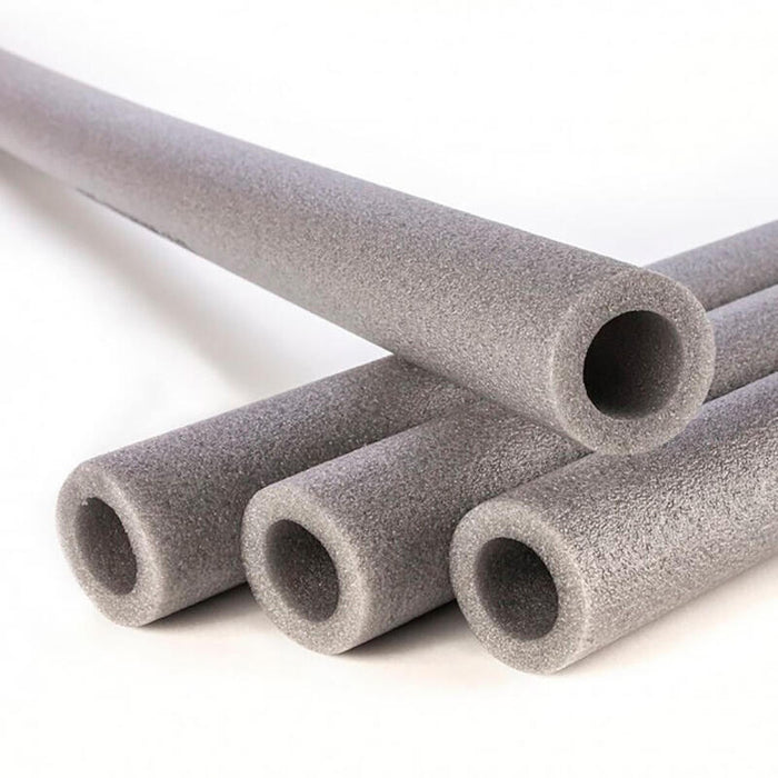 Pack De 15 Unidades - Coquilla Polietileno 1m Gris Espesor 10mm, Interior Ø28mm