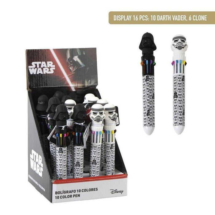 Pack De 16 Unidades - Boligrafo Colores Star Wars Surtido