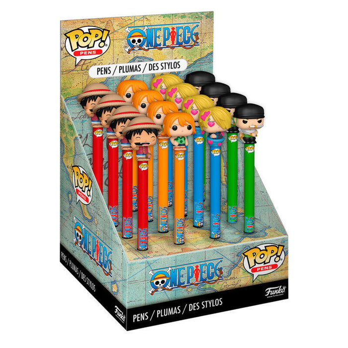 Pack De 16 Unidades - Boligrafo Toppers One Piece Surtido