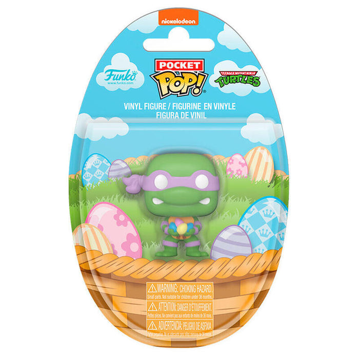 Pack De 16 Unidades Figura Pocket Pop Tortugas Ninja Donatello Conejo De Pascua