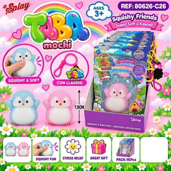Pack De 16 Unidades - Juguete Antiestres Squishy Pinguinito  7,5cm Surtido