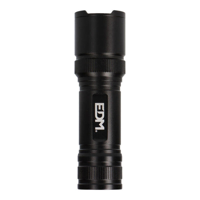 Pack De 16 Unidades - Linterna Led Táctica Black Grip 150 Lm Con Zoom, 3 X Aaa (Incluidas), Aluminio
