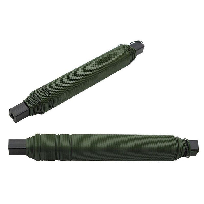 Pack De 2 Unidades - Alambre Metálico Plastificado Verde, Ø0,7 Mm X 40 M, Blíster 2 Uds