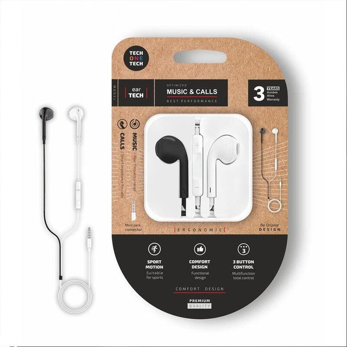 Pack De 2 Unidades Auriculares Eartech B&W Minijack 1,2 M