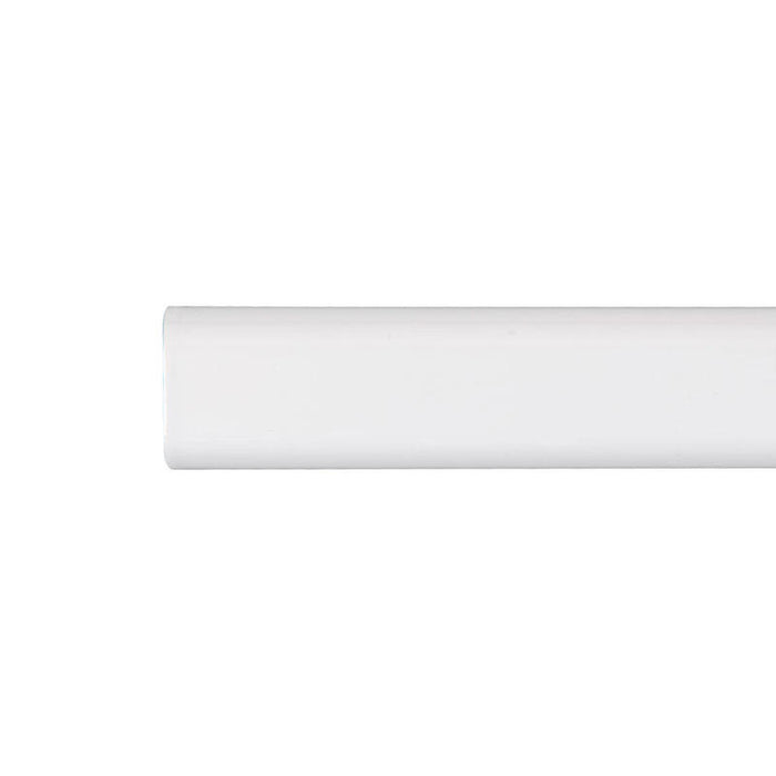 Pack De 2 Unidades - Barra Armario Ovalada Metal Blanco 100cm Cintacor - Storplanet