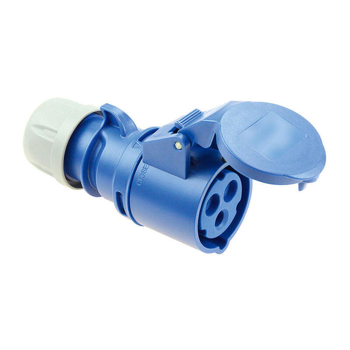Pack De 2 Unidades - Base Aerea Cetac 2p+T Azul 32a 230v~ Ip44 (Retractilada)