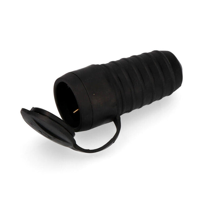 Pack De 2 Unidades - Base Aérea De Goma 16a 250v T/Tl 4,8mm Negra (Envasada)