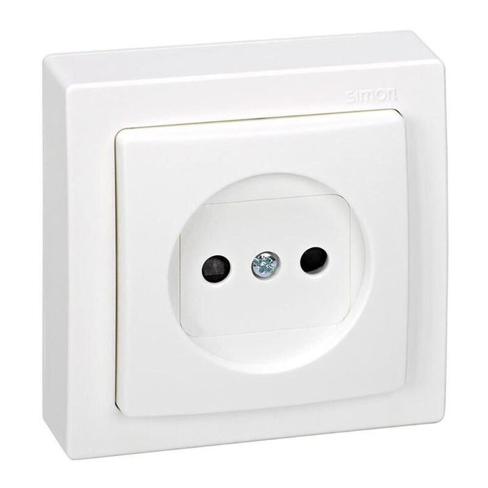 Pack De 2 Unidades - Base Superficie, 2p 16a 250v~, Ip20, Serie Simon 73 Loft, Blanco, Retractilado