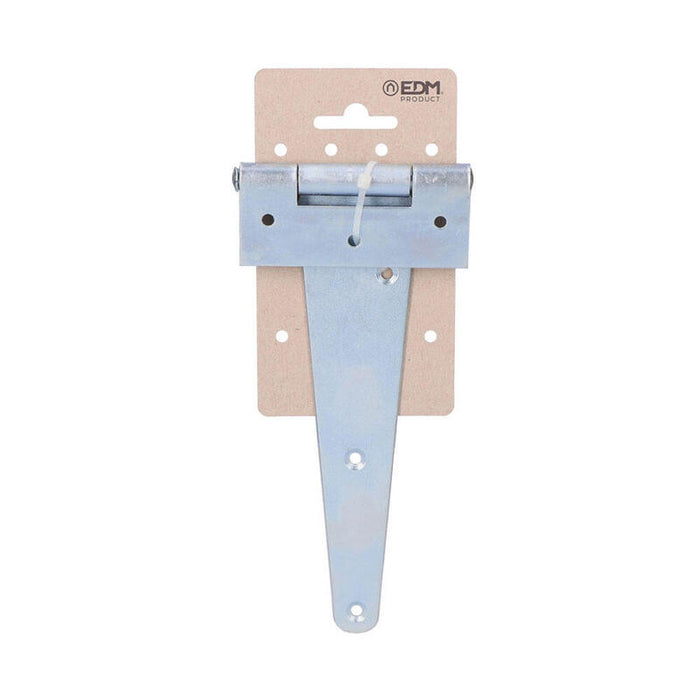 Pack De 2 Unidades - Bisagra En Forma De T 185 X 90 Mm Hierro Cincado Cromado
