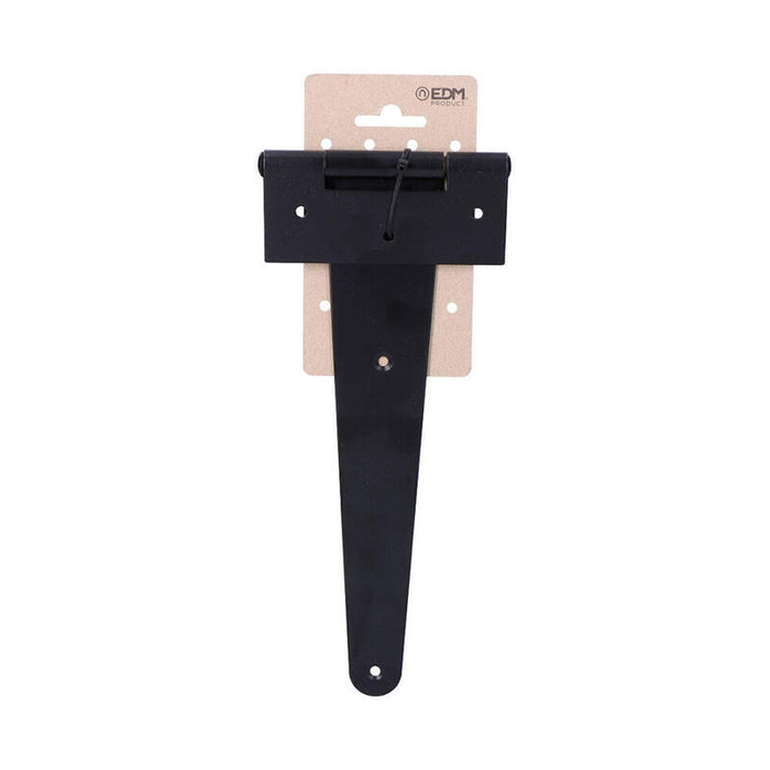 Pack De 2 Unidades - Bisagra En Forma T 250 X 110 Mm Hierro Negro Epoxy