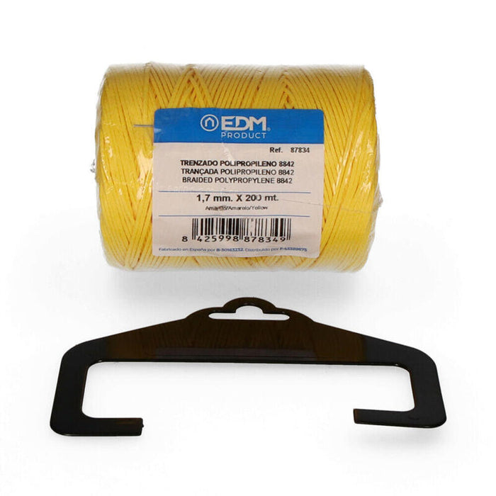 Pack De 2 Unidades - Bobina Trenzada Polipropileno 8842 200m Amarillo Edm