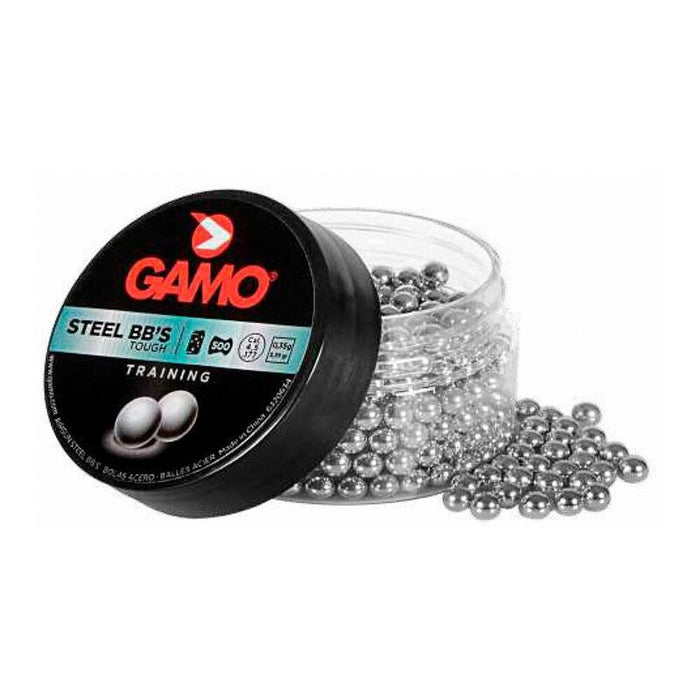 Pack De 2 Unidades - Bola Steel Bbs Touch Training Calibre 4,4 Mm (.177) 0,35 G (5,39 Gr) 500 Uds