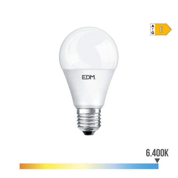 Pack De 2 Unidades - Bombilla Standard Led E27 20w 2100lm 6400k Luz Fria Ø6,5x12,5cm Edm