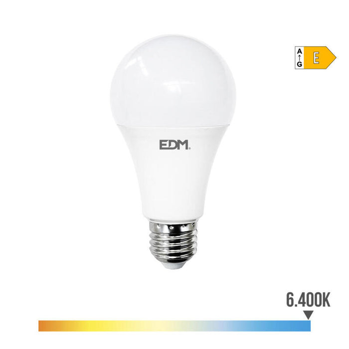 Pack De 2 Unidades - Bombilla Standard Led E27 24w 2700lm 6400k Luz Fria Ø7x13,6cm Edm