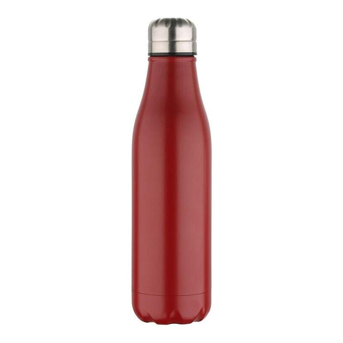 Pack De 2 Unidades - Botella Isotérmica De Acero Inoxidable, Rojo Mate, Experto, 500 Ml