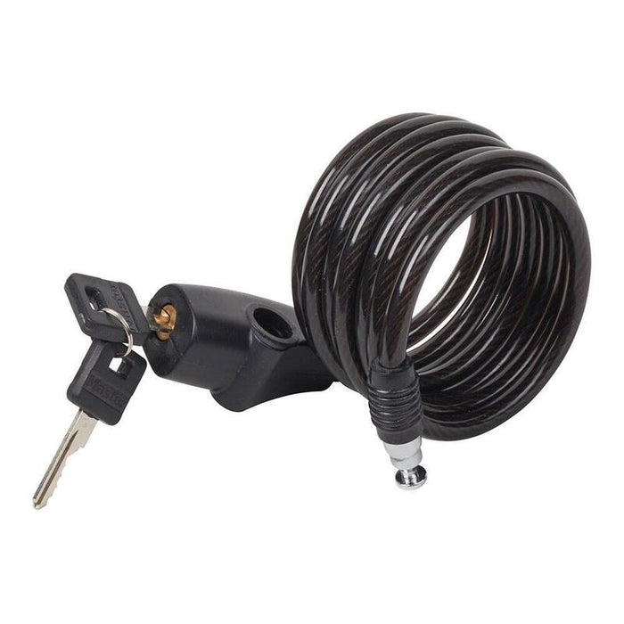Pack De 2 Unidades - Cable Enrollable Con Llave, Bike Security, Ø0,8 X 180 Cm, Blister