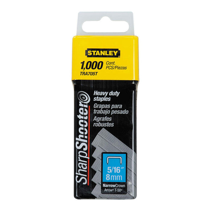 Pack De 2 Unidades - Caja 1000 Grapas Tipo G (4/11/140) 8mm 1-Tra705t Stanley
